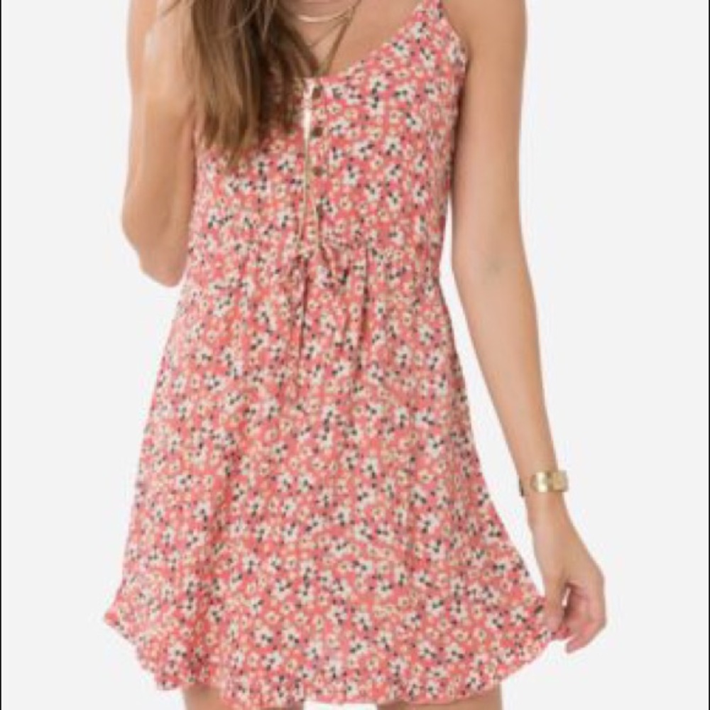 RETRO O’Neill Floral Print Flower Pattern Dress Retro Summer Sundress Vacay NWT